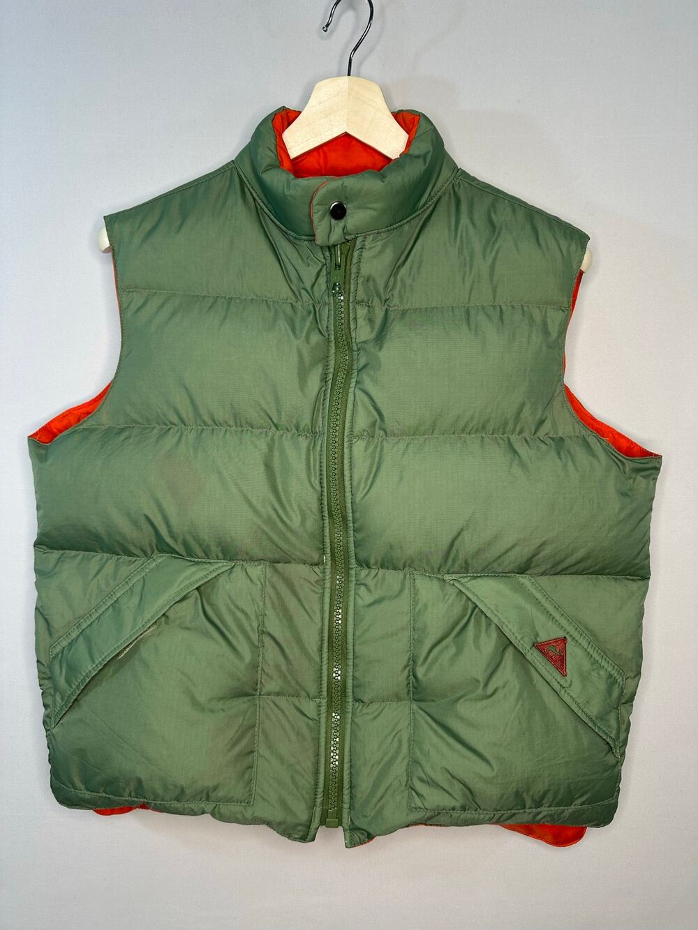 Vintage 1980’s Camel Reversible Down Filled Hunting Vest Size Large